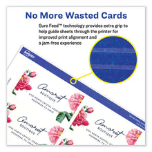 Load image into Gallery viewer, Print-to-the-Edge Microperforated Business Cards with Sure Feed Technology, Laser, 2 x 3.5, White, 8/Sheet, 20 Sheets/Pack
