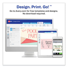 Load image into Gallery viewer, Print-to-the-Edge Microperforated Business Cards with Sure Feed Technology, Laser, 2 x 3.5, White, 8/Sheet, 20 Sheets/Pack
