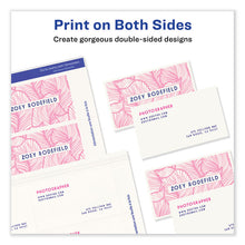 Load image into Gallery viewer, Print-to-the-Edge Microperforated Business Cards with Sure Feed Technology, Laser, 2 x 3.5, White, 8/Sheet, 20 Sheets/Pack
