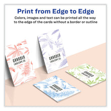 Load image into Gallery viewer, Print-to-the-Edge Microperforated Business Cards with Sure Feed Technology, Laser, 2 x 3.5, White, 8/Sheet, 20 Sheets/Pack
