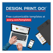 Load image into Gallery viewer, Print-to-the-Edge Microperforated Business Cards with Sure Feed Technology, Laser, 2 x 3.5, White, 8/Sheet, 20 Sheets/Pack
