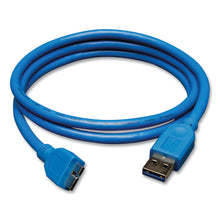 Load image into Gallery viewer, USB 3.0 SuperSpeed Device Cable, 3 ft, Blue
