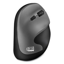 Load image into Gallery viewer, iMouse A20 Antimicrobial Vertical Wireless Mouse, 2.4 GHz Frequency/33 ft Wireless Range, Right Hand Use, Black/Granite
