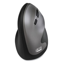 Load image into Gallery viewer, iMouse A20 Antimicrobial Vertical Wireless Mouse, 2.4 GHz Frequency/33 ft Wireless Range, Right Hand Use, Black/Granite
