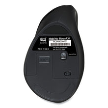 Load image into Gallery viewer, iMouse A20 Antimicrobial Vertical Wireless Mouse, 2.4 GHz Frequency/33 ft Wireless Range, Right Hand Use, Black/Granite
