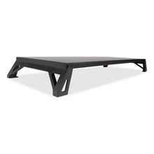 Load image into Gallery viewer, Lo Riser Monitor Stand, For 32" Monitors, 24" x 11" x 2" to 3", Black, Supports 30 lb
