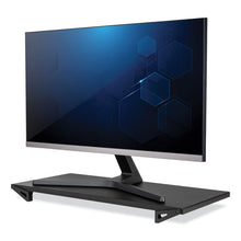 Load image into Gallery viewer, Lo Riser Monitor Stand, For 32" Monitors, 24" x 11" x 2" to 3", Black, Supports 30 lb
