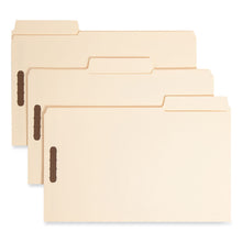 Load image into Gallery viewer, SuperTab Reinforced Guide Height Fastener Folders, 1/3-Cut Tab, Expands 0.75", 2 Fasteners, Legal Size, 11-pt Manila, 50/Box
