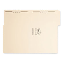 Load image into Gallery viewer, SuperTab Reinforced Guide Height Fastener Folders, 1/3-Cut Tab, Expands 0.75", 2 Fasteners, Legal Size, 11-pt Manila, 50/Box
