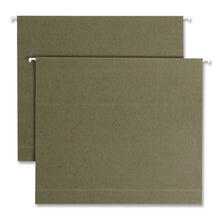 Load image into Gallery viewer, Box Bottom Hanging File Folders, 2" Capacity, Letter Size, Standard Green, 25/Box
