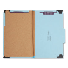 Load image into Gallery viewer, FasTab Hanging Pressboard Classification Folders, 2 Dividers, Legal Size, Blue
