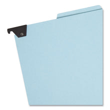 Load image into Gallery viewer, FasTab Hanging Pressboard Classification Folders, 2 Dividers, Legal Size, Blue
