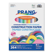 Load image into Gallery viewer, Construction Paper, 9 x 12, Assorted Colors, 264/Pack
