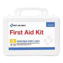 Load image into Gallery viewer, ANSI 2021 First Aid Kit for 25 People, 94 Pieces, Plastic Case
