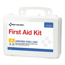 Load image into Gallery viewer, ANSI 2021 First Aid Kit for 25 People, 94 Pieces, Plastic Case
