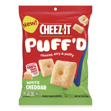 Load image into Gallery viewer, Puff'd Crackers, White Cheddar, 3 oz Bag, 6/Carton
