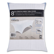 Load image into Gallery viewer, iGear Fabric Table Cover, Polyester/Spandex, 30" x 96", White

