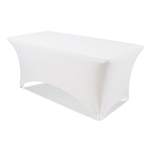 Load image into Gallery viewer, iGear Fabric Table Cover, Polyester/Spandex, 30" x 96", White
