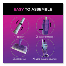 Load image into Gallery viewer, WetJet Mop Starter Kit with 10 Pads and 1 Cleaner, 11.3 x 5.4 Head, Silver Handle

