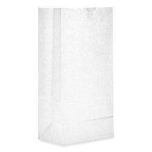 Load image into Gallery viewer, Grocery Paper Bags, 8# Size, 35# Basis Weight, 6" x 3.88" x 12.5", White, 500/Bundle
