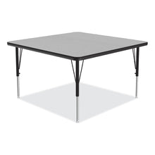 Load image into Gallery viewer, Adjustable Activity Tables, Square, 48" x 48" x 19" to 29", Gray Top, Black Legs, 4/Pallet
