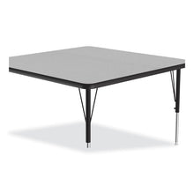 Load image into Gallery viewer, Adjustable Activity Tables, Square, 48" x 48" x 19" to 29", Gray Top, Black Legs, 4/Pallet
