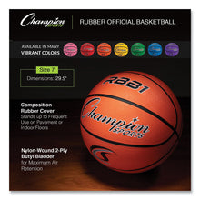 Load image into Gallery viewer, Rubber Sports Ball, Basketball, No. 7 Size, Orange
