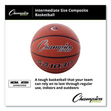 Load image into Gallery viewer, Composite Basketball, Intermediate/Youth Size, Brown

