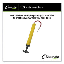 Load image into Gallery viewer, Standard Hand Pump, 12" Long, Yellow/Black
