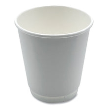 Load image into Gallery viewer, Paper Hot Cups, Double-Walled, 10 oz, White, 500/Carton
