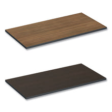 Load image into Gallery viewer, Reversible Laminate Table Top, Rectangular, 47.63w x 23.63d, Espresso/Walnut
