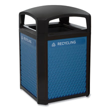 Load image into Gallery viewer, Medium Prelabeled Recycled Waste Panels for Tailor and Landmark Series Containers, 20.72" x 0.5" x 27.95", Blue, 4/Carton

