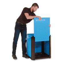 Load image into Gallery viewer, Medium Prelabeled Recycled Waste Panels for Tailor and Landmark Series Containers, 20.72" x 0.5" x 27.95", Blue, 4/Carton
