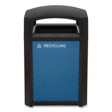 Load image into Gallery viewer, Medium Prelabeled Recycled Waste Panels for Tailor and Landmark Series Containers, 20.72" x 0.5" x 27.95", Blue, 4/Carton
