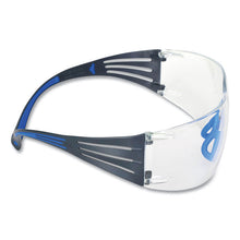 Load image into Gallery viewer, SecureFit 400 Protective Eyewear, Frameless, Black/Blue Arms, Clear Single Lens
