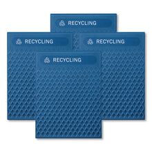 Load image into Gallery viewer, Medium Prelabeled Recycled Waste Panels for Tailor and Landmark Series Containers, 20.72" x 0.5" x 27.95", Blue, 4/Carton
