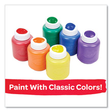 Load image into Gallery viewer, Washable Paint, 6 Assorted Colors, 2 oz Bottle, 6/Pack
