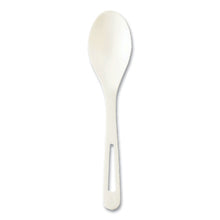 Load image into Gallery viewer, Cutlery Dispenser Refills, Spoon, Plastic, Light Beige, 100/Bag, 10 Bags/Carton
