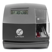 Load image into Gallery viewer, 1600E Tru-Align Time Clock and Stamp, Digital Display, Dark Gray
