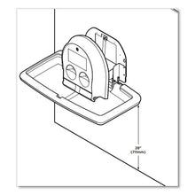 Load image into Gallery viewer, Baby Changing Station, Wall Horizontal Mount, 36.5 x 21.25, Gray
