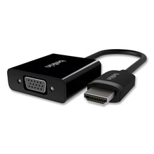 Load image into Gallery viewer, HDMI to VGA + 3.5mm Audio Adapter, 5", Black
