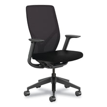Load image into Gallery viewer, Flexion Mesh Back Task Chair, Supports Up to 300lb, 14.81" to 19.7" Seat Height, Black Seat/Back/Base
