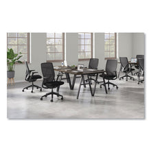 Load image into Gallery viewer, Flexion Mesh Back Task Chair, Supports Up to 300lb, 14.81" to 19.7" Seat Height, Black Seat/Back/Base
