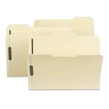 Load image into Gallery viewer, Poly Top Tab Fastener Folders, 1/3-Cut Tab: Assorted, Expands 0.75", 2 Fasteners, Letter Size, Manila, 24/Box
