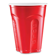 Load image into Gallery viewer, Squared Plastic Party Cups, 18 oz, Red, 240/Carton
