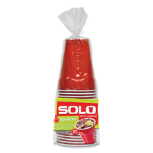 Load image into Gallery viewer, Squared Plastic Party Cups, 18 oz, Red, 240/Carton
