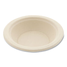 Load image into Gallery viewer, Bagasse PFAS-Free Dinnerware, Round Bowl, Sugarcane, 12 oz, Tan, 1,000/Carton
