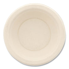 Load image into Gallery viewer, Bagasse PFAS-Free Dinnerware, Round Bowl, Sugarcane, 12 oz, Tan, 1,000/Carton
