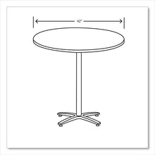Load image into Gallery viewer, Between Round Table Top, 42" Diameter, Silver Mesh
