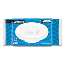 Load image into Gallery viewer, Fresh Care Flushable Cleansing Cloths, 1-Ply, 3.75 x 5.5, White, 42/Pack
